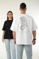 تيشيرت اوفرسايز - برج العذراء للجنسين - قطن 100٪