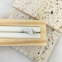 خاتم فضة عيار 925 قصة برنسس V4