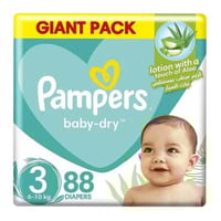 حفاضات بامبرز رقم 3 88حبة