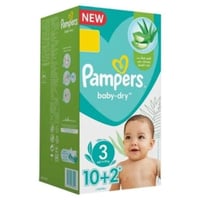 حفاضات بامبرز رقم3 12حبة