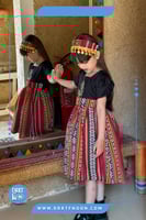 فستان بتصميم السدو التراثي ( بناتي )