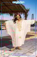 ثوب النشل النجدي بناتي ( أبيض )