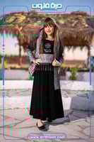 فستان مخمل يوم التاسيس ( بناتي )