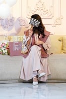 طقم عباية تخرج Pink