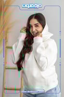 بلوفر أبيض أوفر سايز نسائي