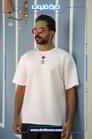 تيشرت أبيض اليوم الوطني ( السيفين والنخلة )