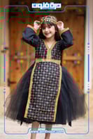 فستان بنقش ذهبي2 ( بناتي )