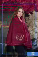 وشاح الأناقة الشتوي عنابي