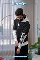 بلوفر شبابي ( أسود وابيض )