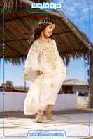 ثوب النشل النجدي بناتي ( أبيض )