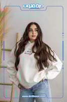 بلوفر أبيض أوفر سايز نسائي