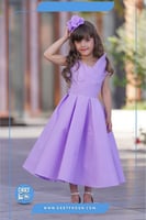 فستان مع وشاح (موف )