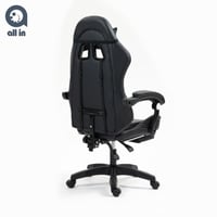 كرسي قيمنق مريح لون أسود بالكامل | ALL IN