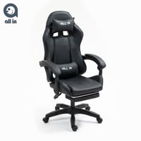 كرسي قيمنق مريح لون أسود بالكامل | ALL IN