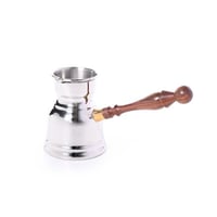 ركوة قهوة تركية استيل لون فضي