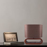 مصباح طاولة إسكندنافي من القماش