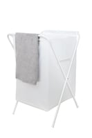 سلة غسيل مع حامل أبيض 41x43x64 سنتيمتر