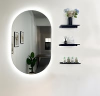 مغسله بورسلان 100 سم حوض شلال مع رف بني ومرايا مضي...