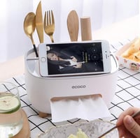 حامل مناديل مع صندوق تخزين