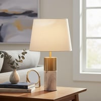 ابجورة طاولة ذهبي رخام ابيض