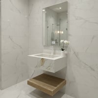 مغسله ضيوف صغيرة عروق ذهبي