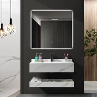 مغسلة ديكور 80 سم رخام صناعي (حجر) حوض ليزر - لون...