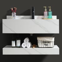 مغسلة ديكور 80 سم رخام صناعي (حجر) ليزر - لون ابيض...