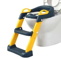 مقعد كرسي حمام للأطفال الصغار باللون الاصفر و الكح...