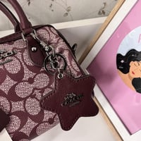 كوتش روان برغندي 17سم+ تعليقة نجمة(مراية)