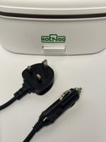 لانش بوكس كهربائي لتسخين الطعام بالسيارة لون ابيض