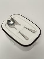 لانش بوكس كهربائي لتسخين الطعام بالسيارة لون ابيض