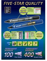 معلم بايلوت مشطوف لون ازرق علبة 12 قلم