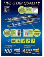 معلم بايلوت مدبب لون ازرق علبة 12 قلم