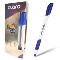 علبة اقلام 10 قلم حبر جاف ازرق تريون 1.0 ملم من كل...