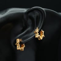 حلق ذهب عيار 21 (E5100)