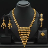 طقم ذهب كرسي جابر عيار 21 (S6834)