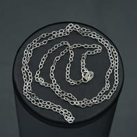 سلسال ذهب حلقات ابيض 45 سم (N4542)