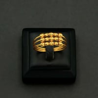 خاتم ذهب نسائي عيار 21 (R5945)