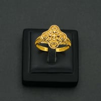 خاتم ذهب نسائي عيار 21 (R5863)