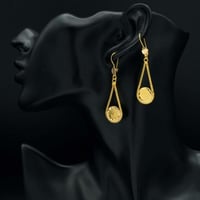 حلق ذهب عيار 21 (E3650)