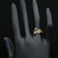 خاتم ذهب نسائي (R4169) WF