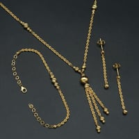 طقم ذهب ايطالي بدون خاتم (S4336)