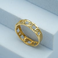 خاتم ذهب نسائي (R4167) WF