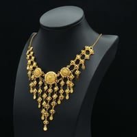 عقد ذهب كرسي جابر عيار 21 (N5498)