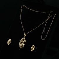 عقد+ حلق ذهب ايطالي (HS4406)