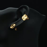 حلق ذهب عيار 21 (E5392)