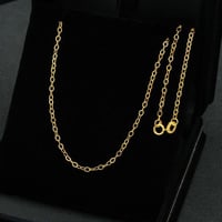 سلسال ذهب حلقات عيار 21 40 سم (N4532)