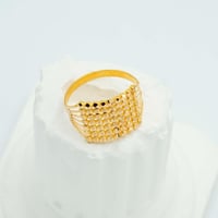 خاتم ذهب نسائي عيار 21 (R6042)