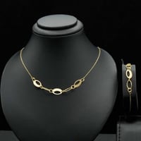 عقد + سوارة ذهب ايطالي (NB4384) WF