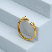 خاتم ذهب نسائي (R4185) WF